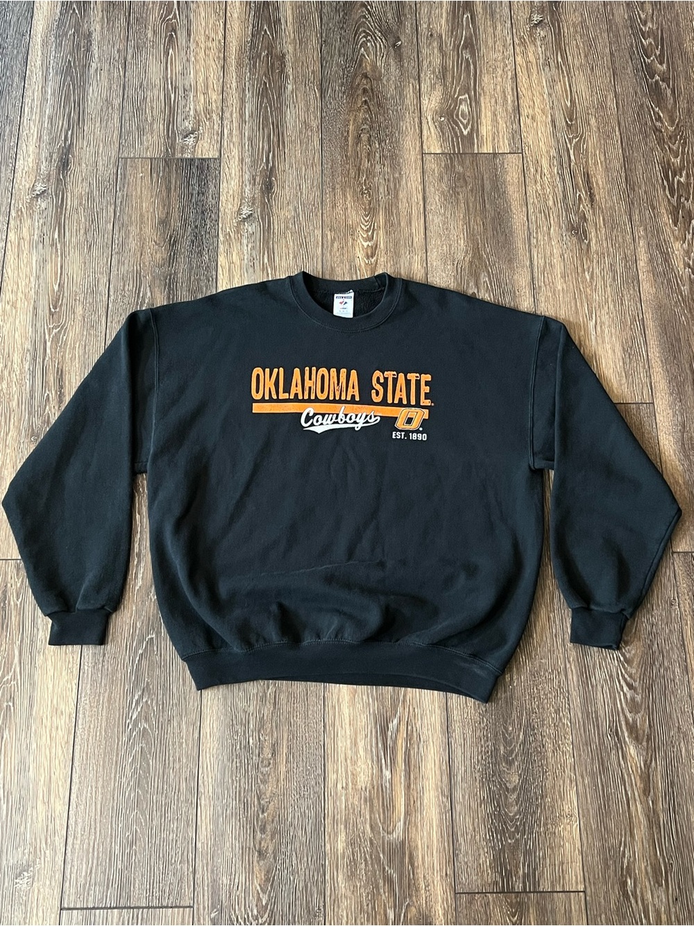 Vintage Oklahoma State Cowboys Black Crewneck Sweatshirt Size XL